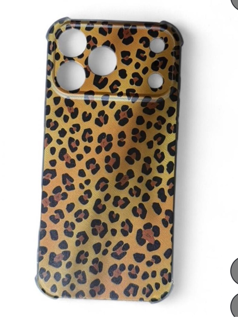 Leopard Print Phone Case - Brown/Black